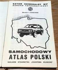 Samochodowy Atlas Polski PRL nakładem wydawnictwa Czasopisma Wojskowe