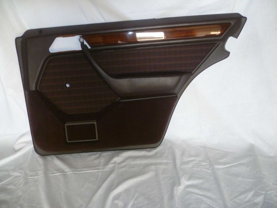 Mercedes W124 Interior da porta trás direita estofos tecido castanho