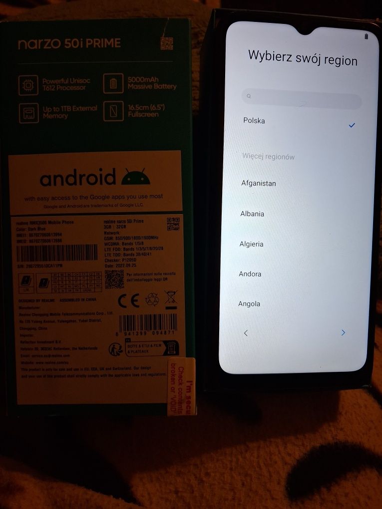 Telefon narzo50iprime