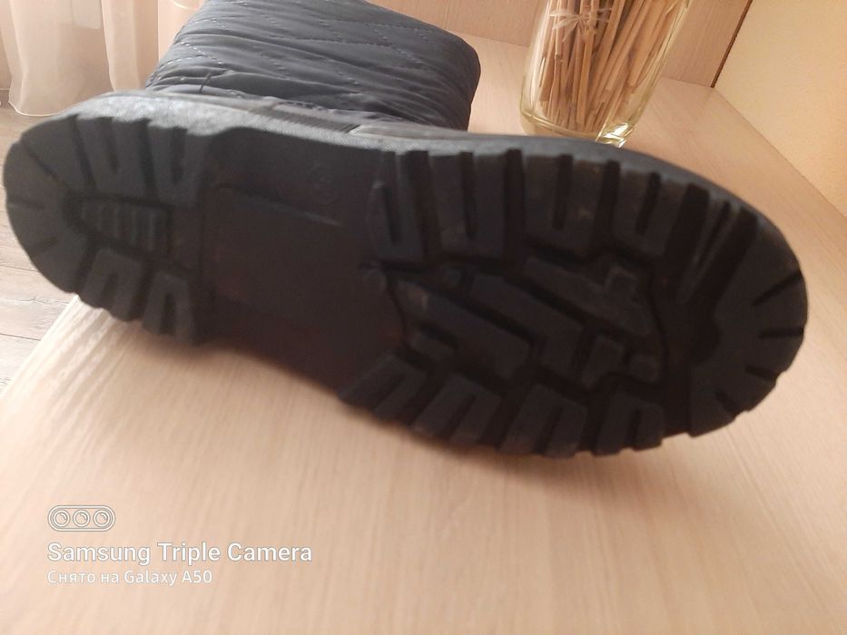 Чоботи сапоги гумові комбіновані жін. зимові 38р