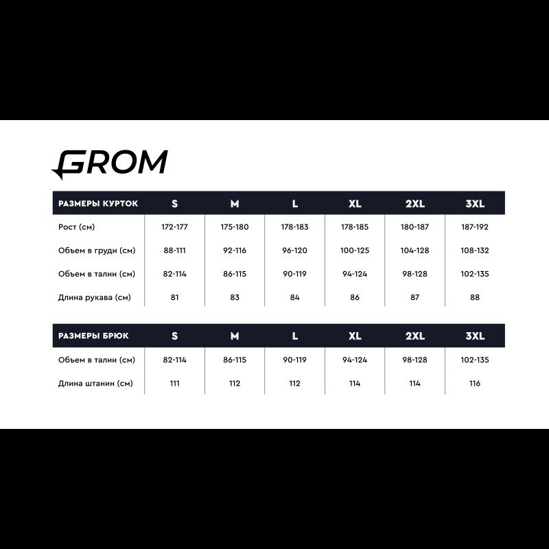 Демісезонний мембранний костюм для риболовлі і не тільки Grom. XXL