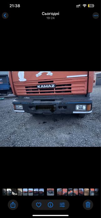 Продам бампер євро камаз