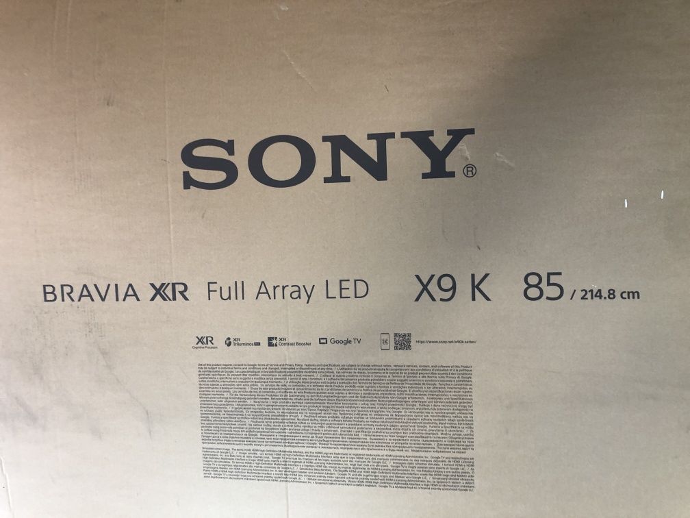 Telewizor Sony Bravia XR full arry Led x9 85"