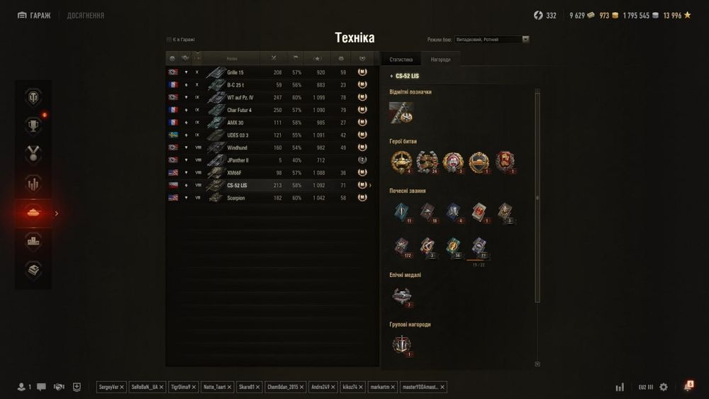 Продам аккаунт в World of Tanks EU (можливий торг)