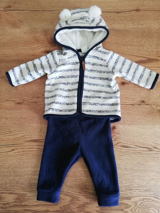 Kurteczka + spodnie H&M, komplet wiosenno-jesienny, rozm. 56,