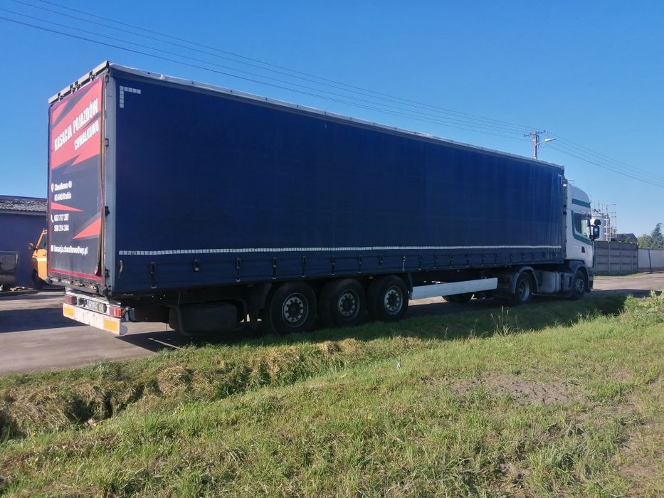 Naczepa Krone, oś podwieszana