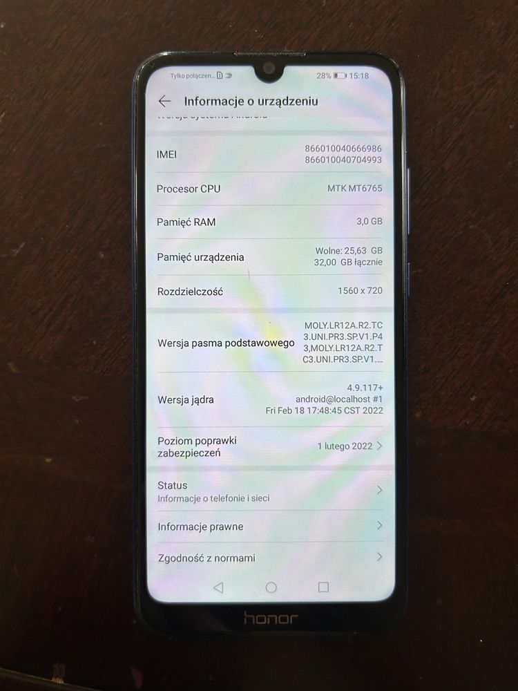 Telegon Honor 8A