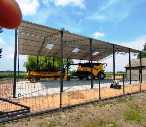 NOWA - KONSTRUKCJA 12x20m Garaż Wiata Skręcana Ocynkowana Magazyn Hala