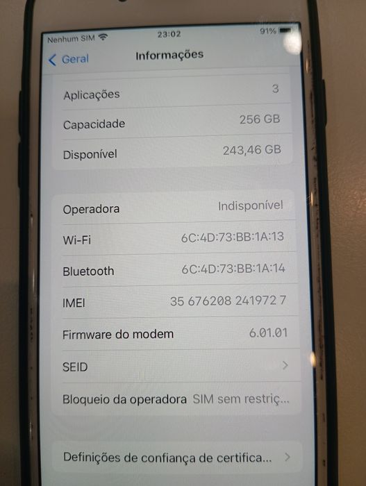 iPhone 8 todo original em excelente estado