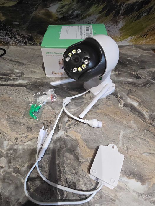 kamera ip wifi smart zewnętrzna obrotowa detekcja 5mpx zoom alarm
