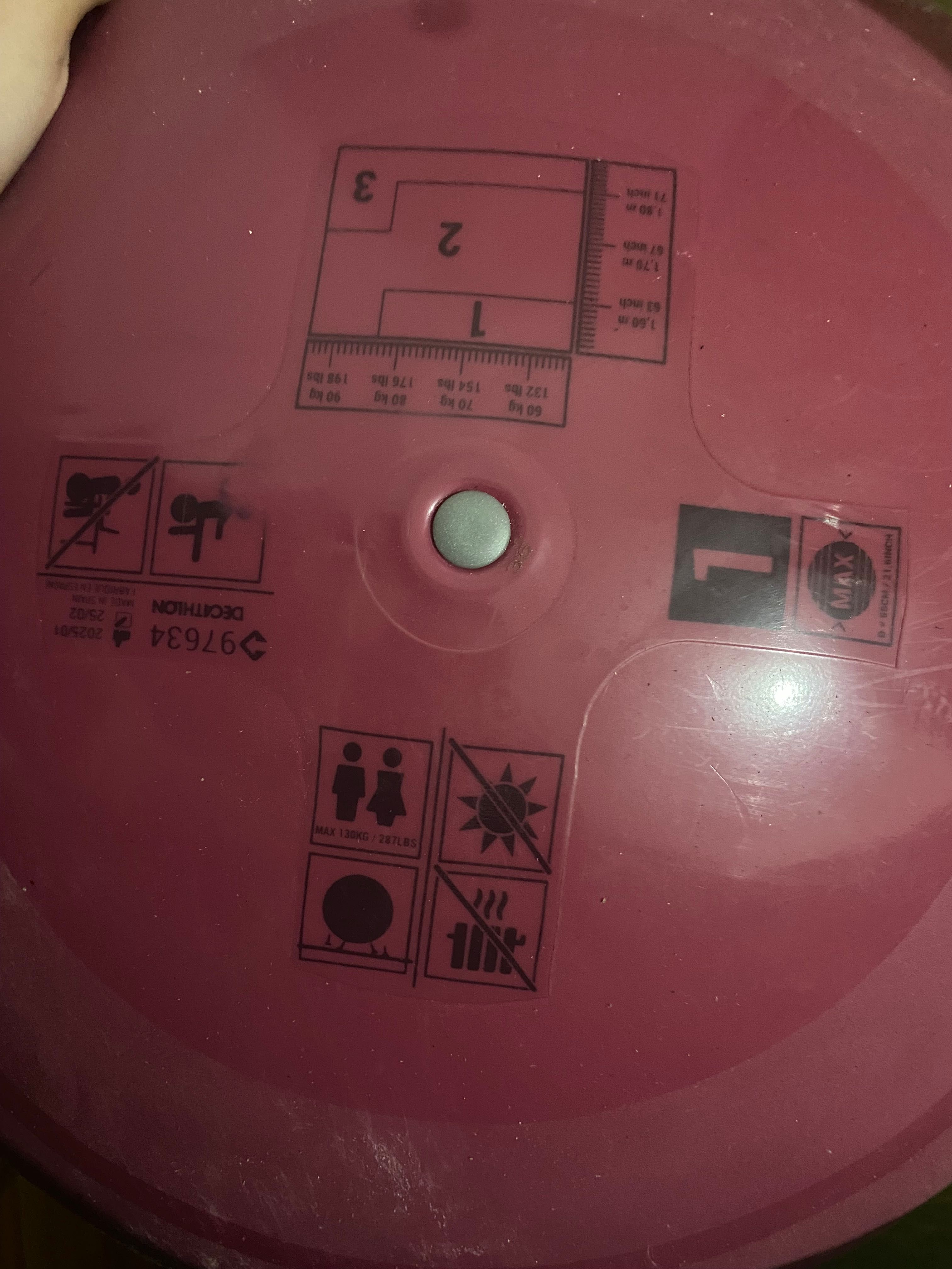 Bola de ginástica ou pilates