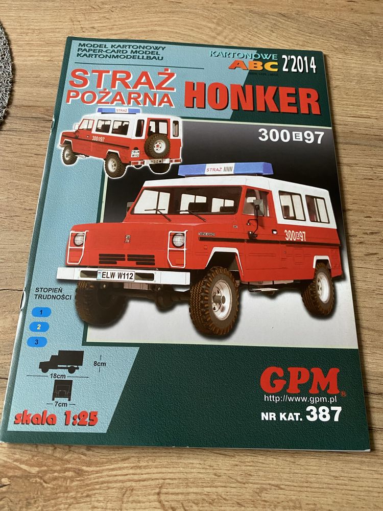 1:25 Honker Straż Pożarna Modelik