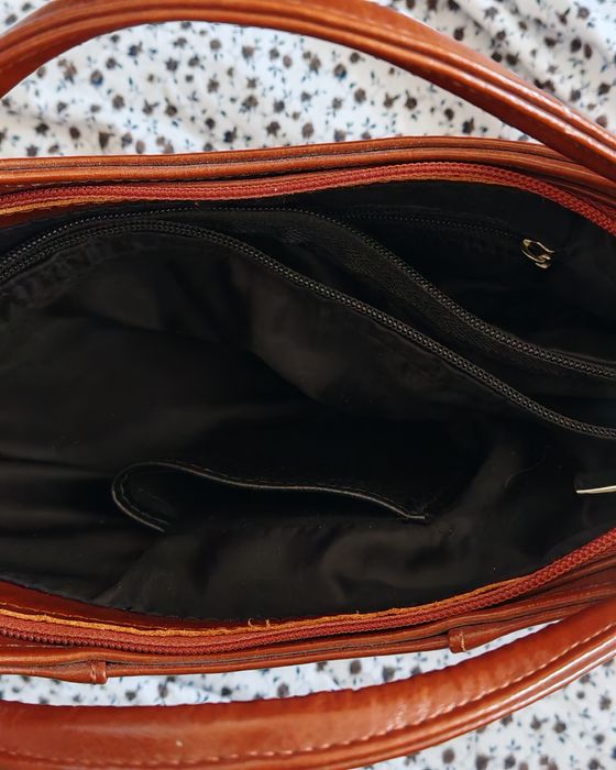 Torebka skórzana damska aktówka DAN-A T105 camel