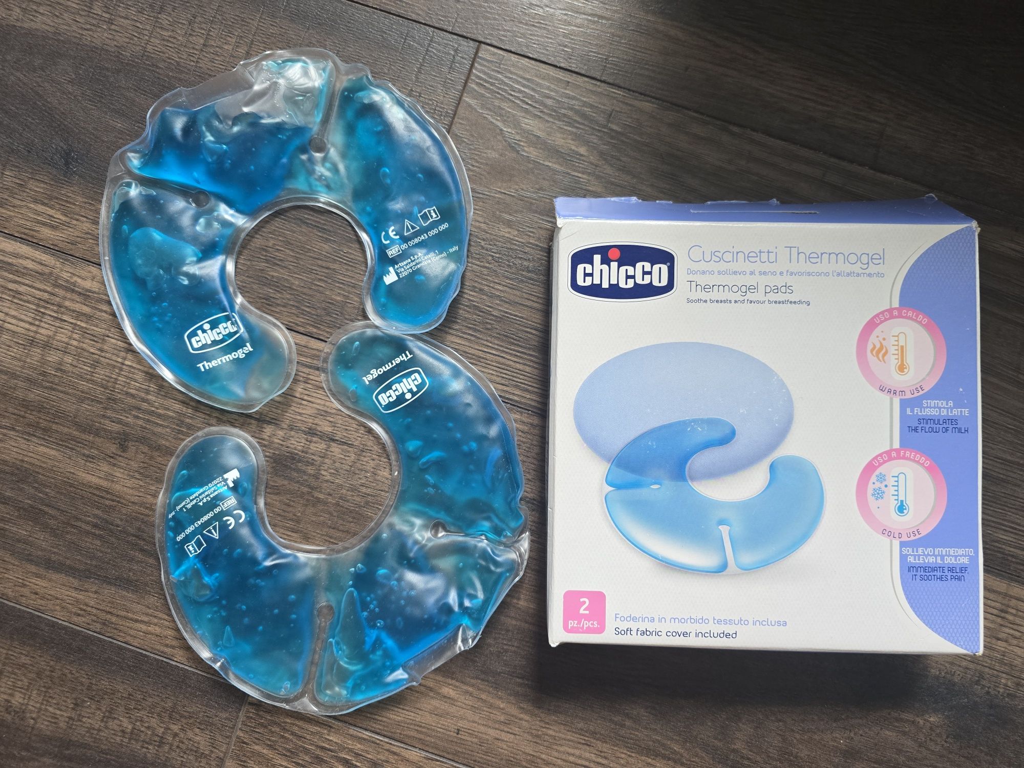 Kompresy żelowe na piersi firmy Chicco