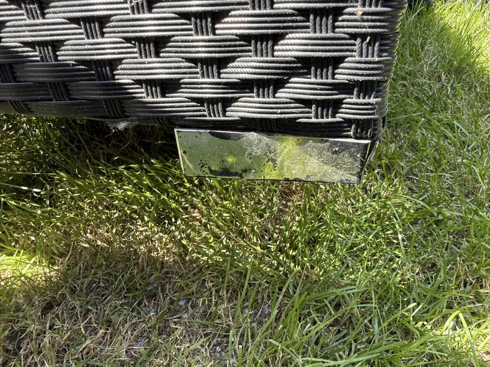 vidaXL 8-cz. zestaw wypoczynkowy do ogrodu, rattan PE, szary