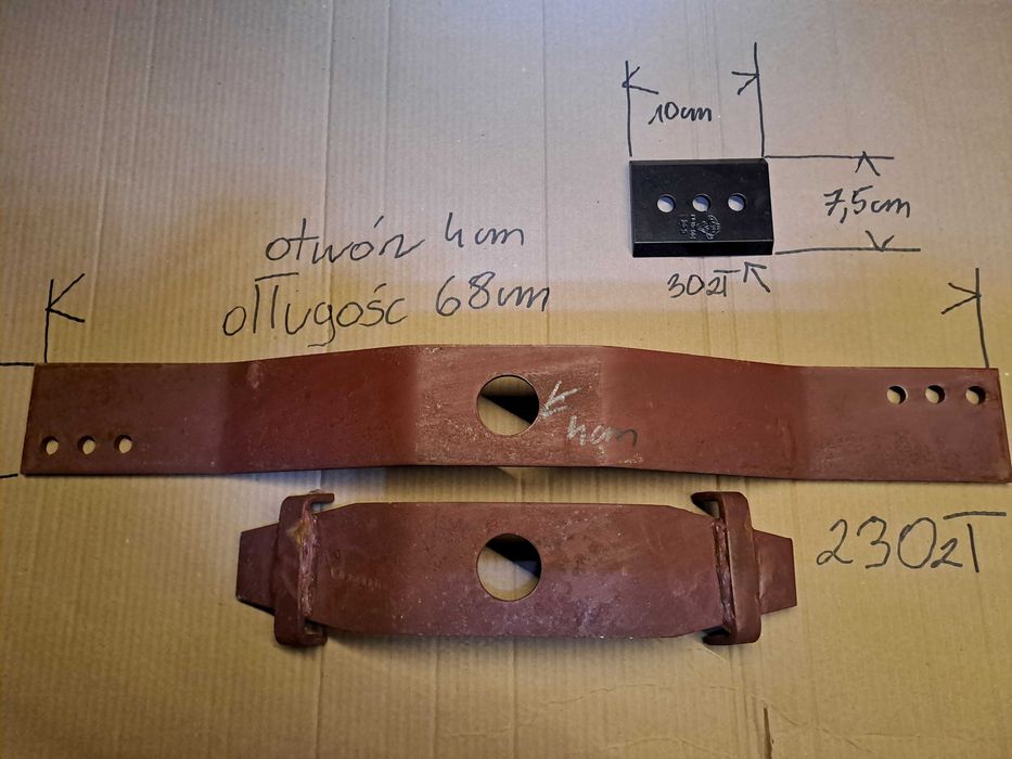 śmigło ramię łapa mocowanie noży kosiarki rokosad sadowniczej