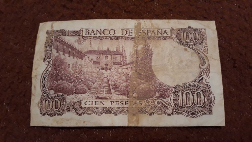 Nota de 100 Pesetas Espanhola - 1970 - portes incluídos