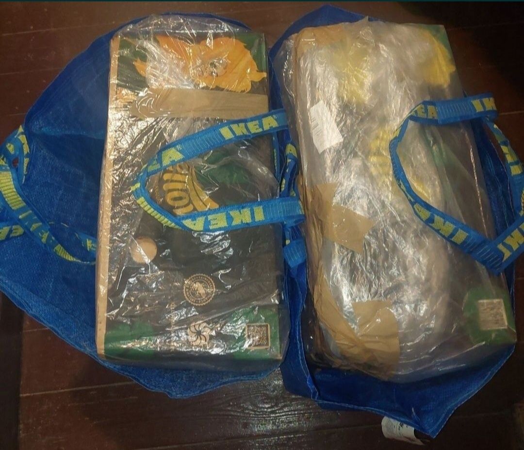 1zł Wysyłka Zestaw 2sztuk toreb IKEA 71l Duże mocne  i wytrzymałe NOWE