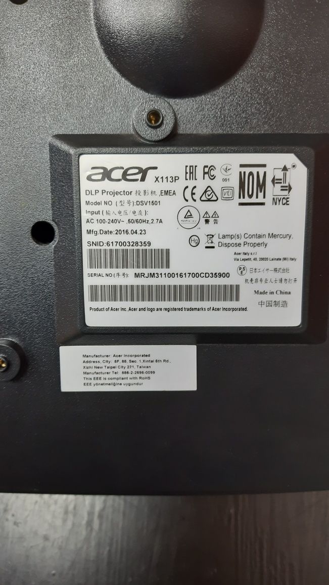 Проектор Acer X113P