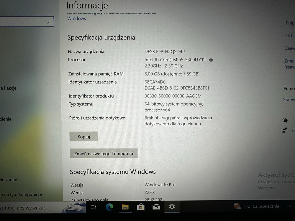 Laptop Dell latitude e7450