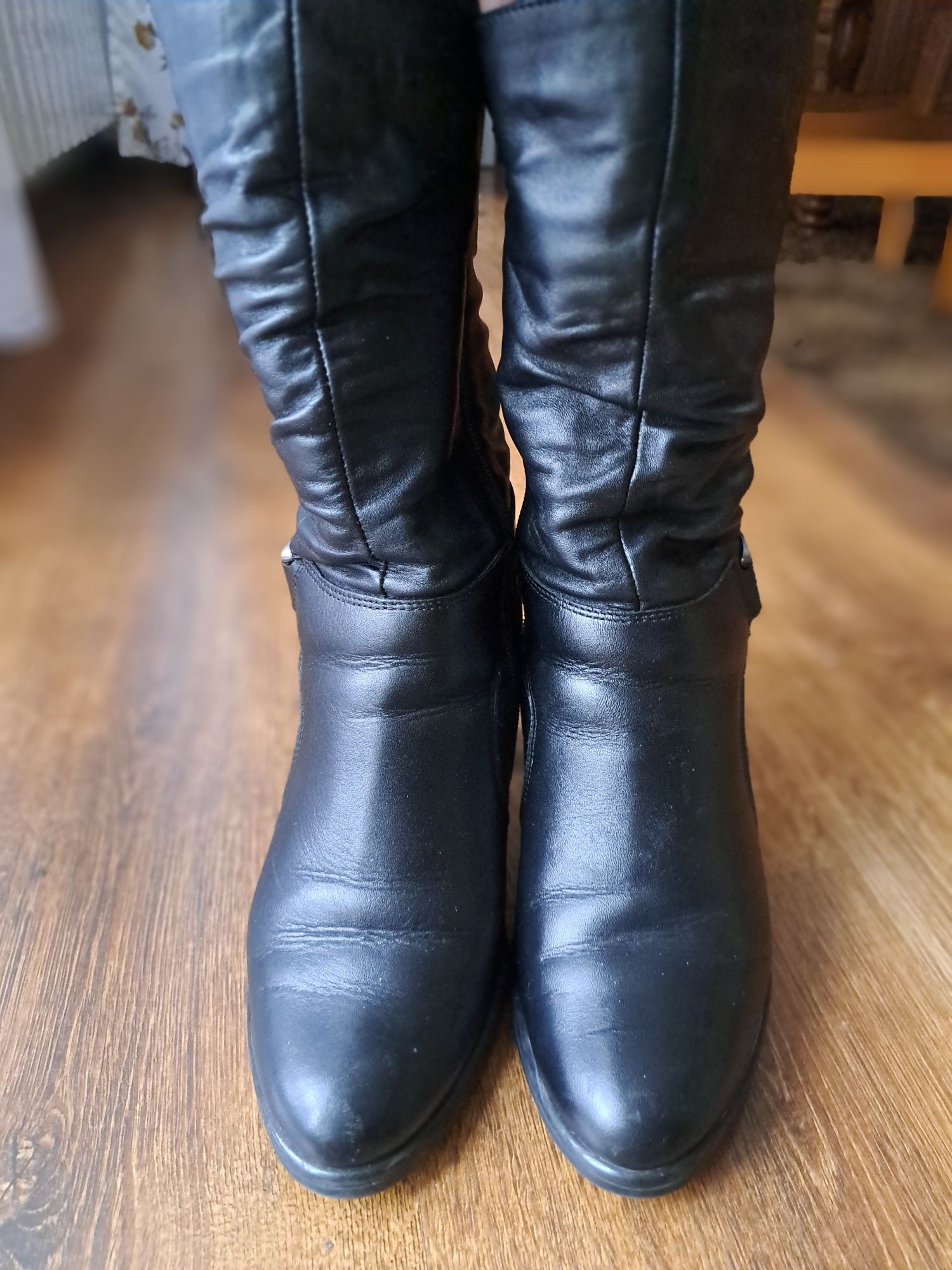 Skórzane buty botki/kozaki lavorazione artigiana