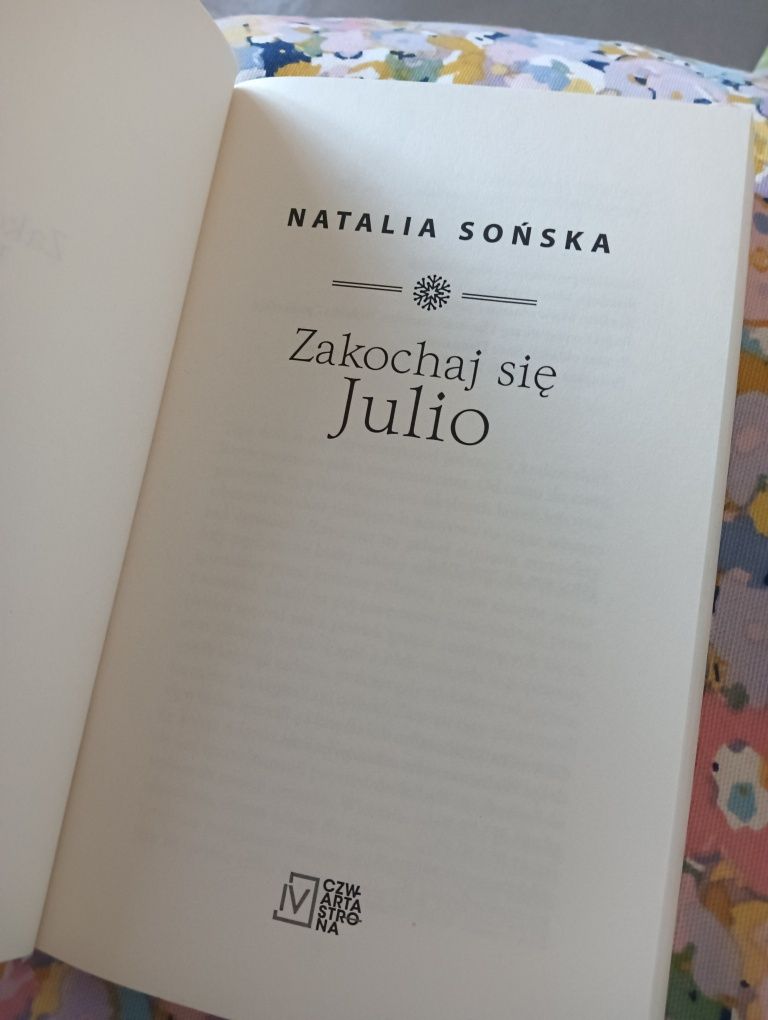 książka "Zakochaj się Julio" Natalia Sońska