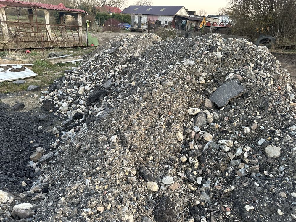 Ziemia,piasek zasypowy,asfalt zmielony,kruszywo