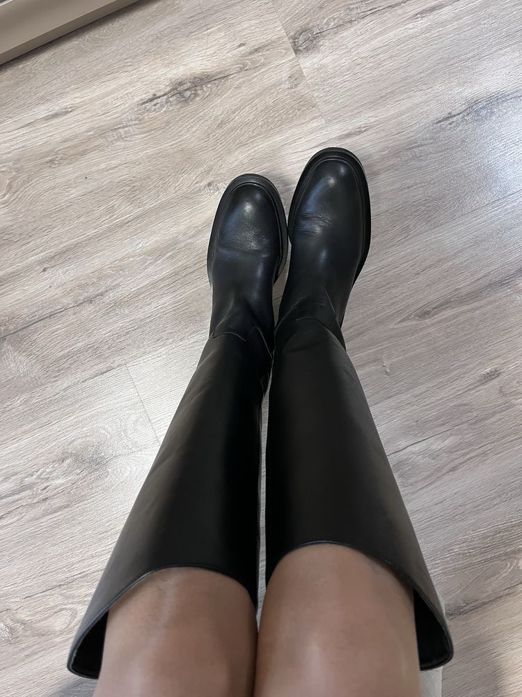 Сапоги Zara труби чоботи демисезон