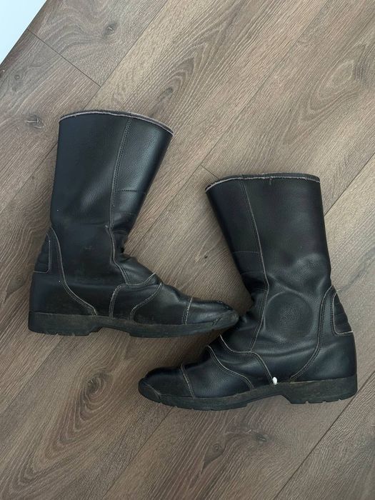 Мотоциклетні шкіряні чоботи Vendramini, моточоботи 44 розміру 28 см