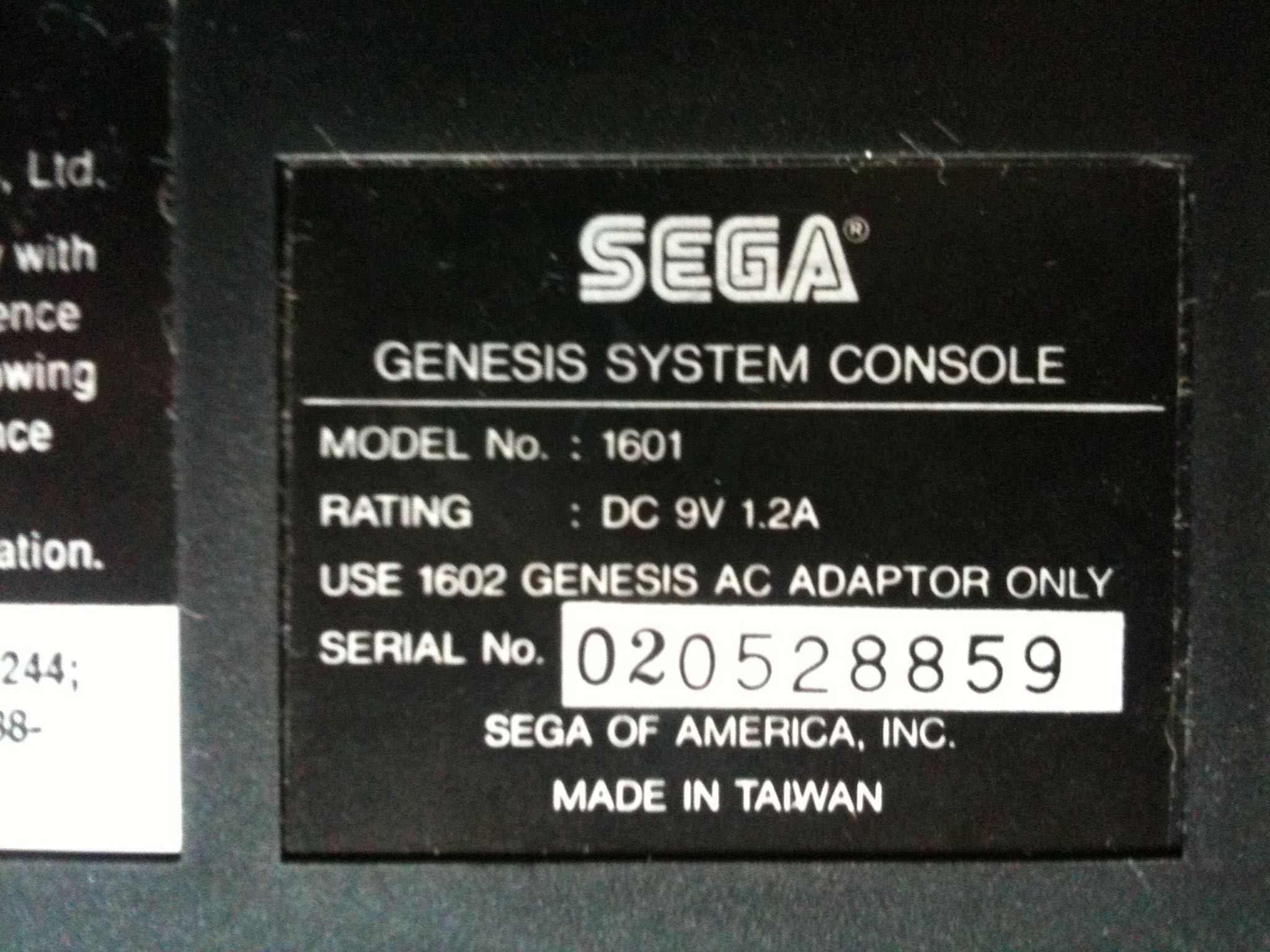 Приставка Sega Genesis (NTSC) с двумя джойстиками, RGB SCART