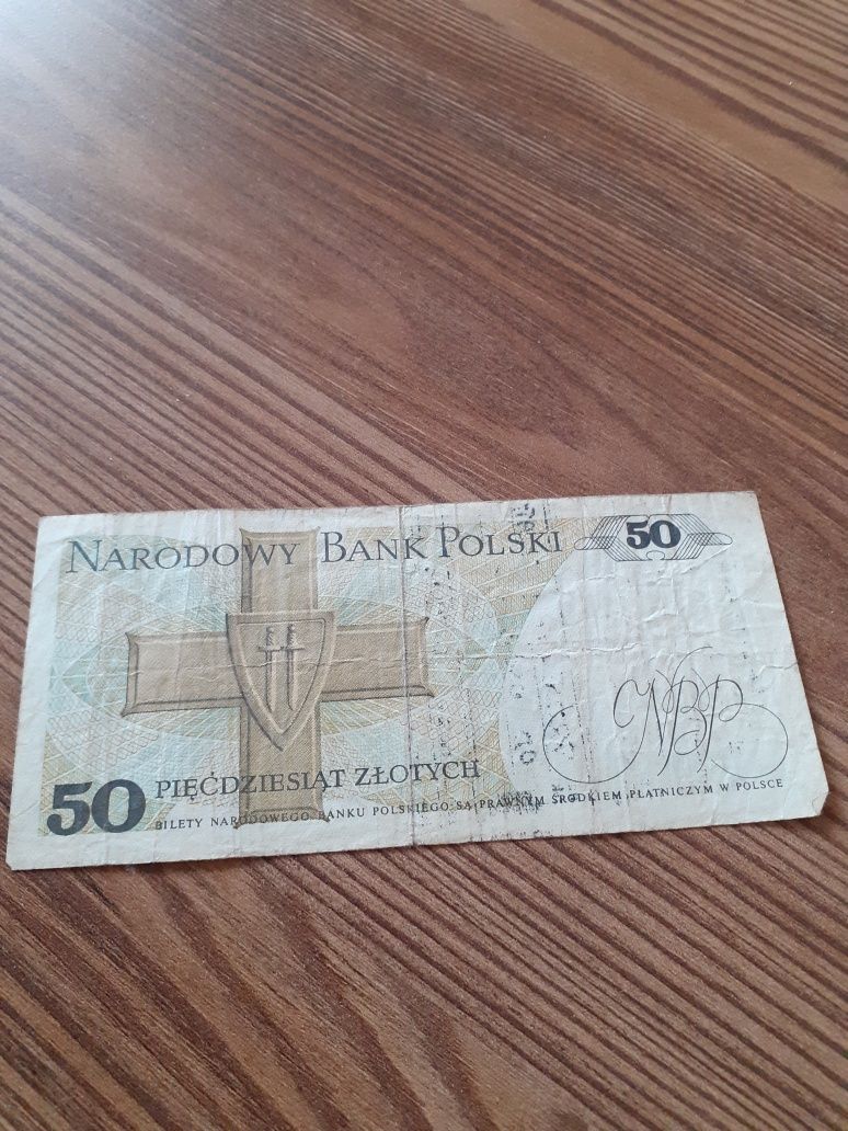 Banknot 50 zlotych z 1988 roku
