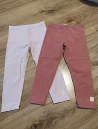 2x różowe legginsy 92