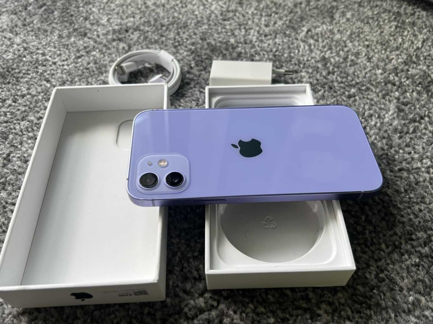 iPhone 12 64GB PURPLE FIOLETOWY Violet Bateria 96% Gwarancja Fv