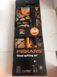 Подарунковий набір, Сокира-колун Fiskars X21 L + Багор WoodXpert XA2