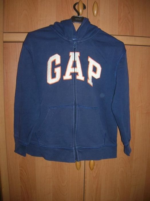 Куртка-кенгурушка GAP р.М (130/59) с капюшоном синяя