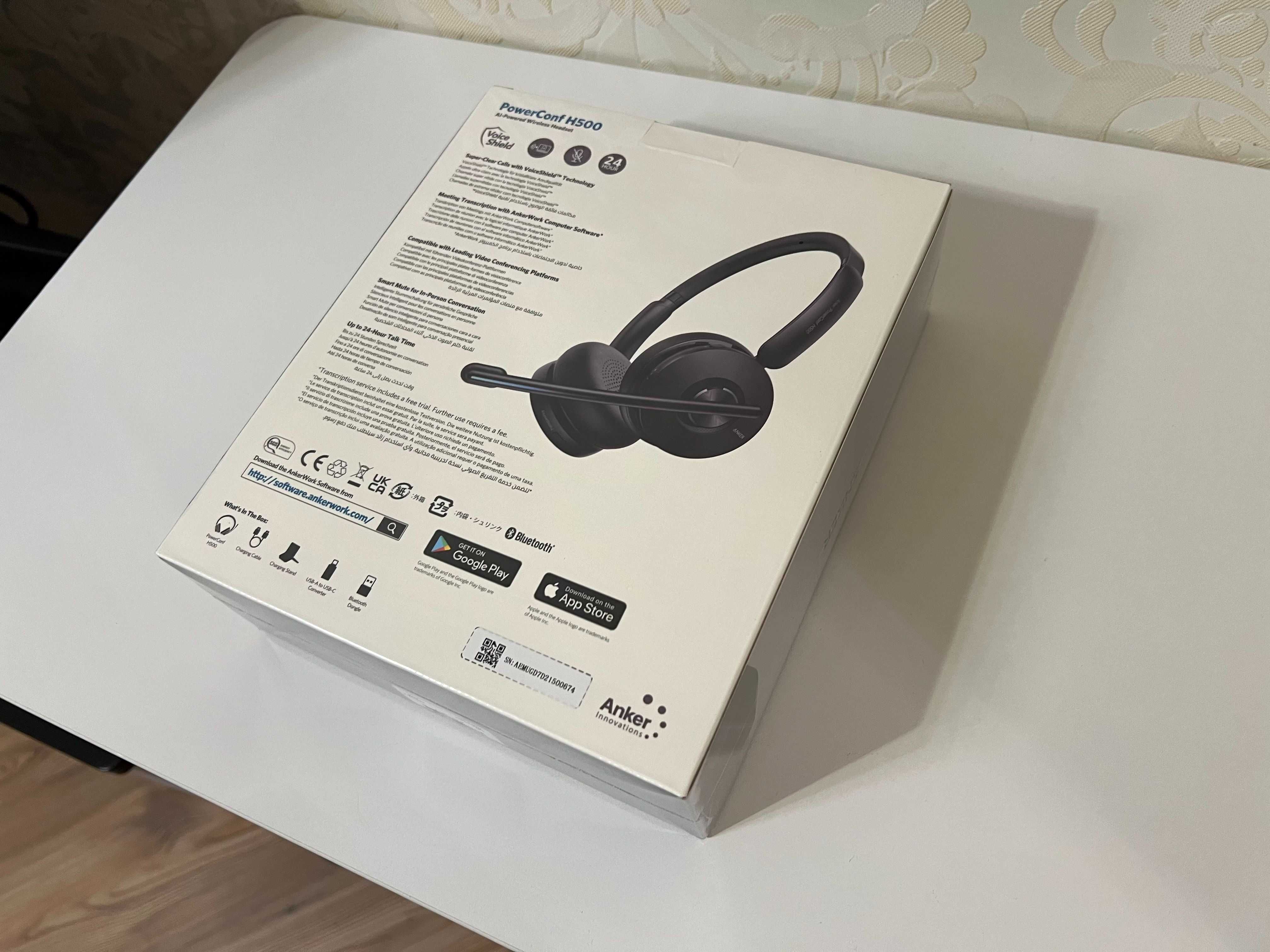 Бездротові навушники гарнітура для мітингів Anker PowerConf H500
