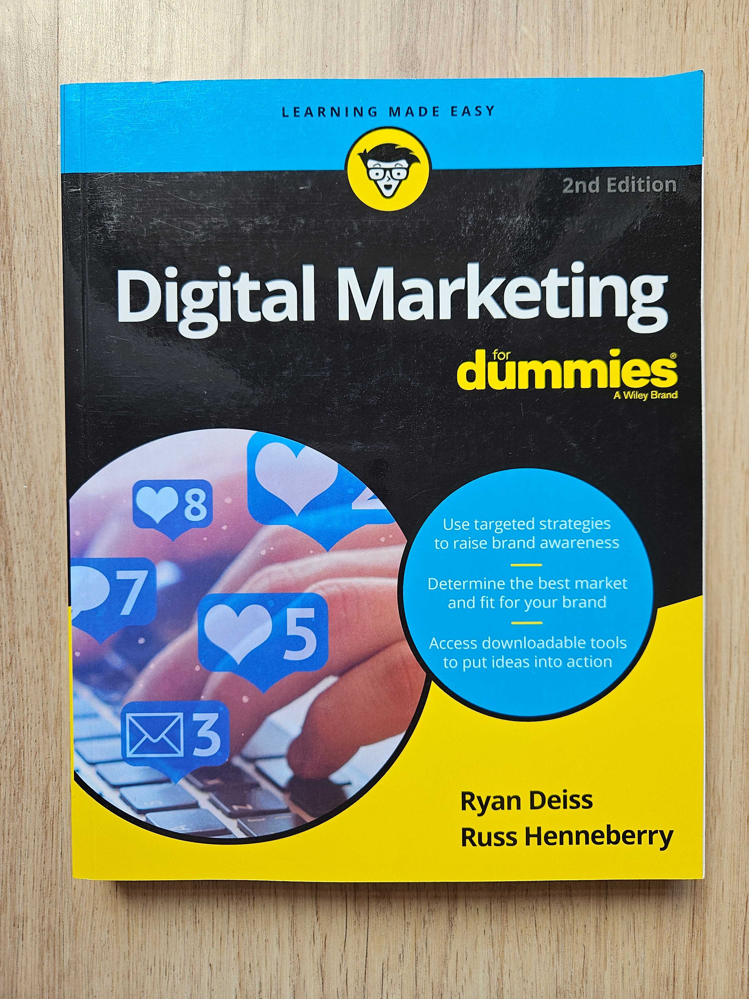 Książka Digital Marketing For Dummies  - Ryan Deiss. English. 2020 rok