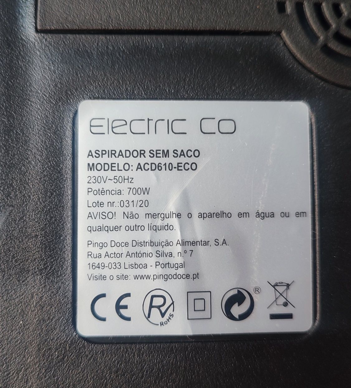 Aspirador ciclónico sem saco 700w ElectricCo