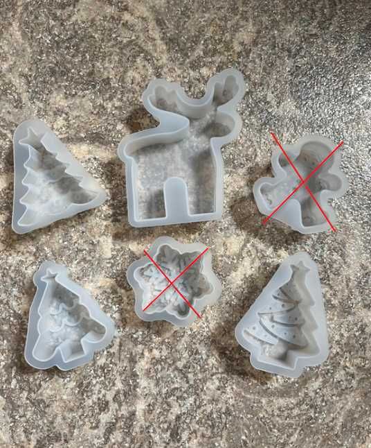 Zestaw form silikonowych święta bałwan choinka renifer śnieżynka