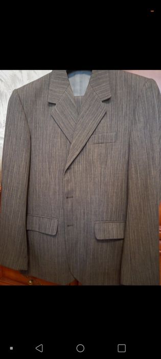 Garnitur męski brązowy