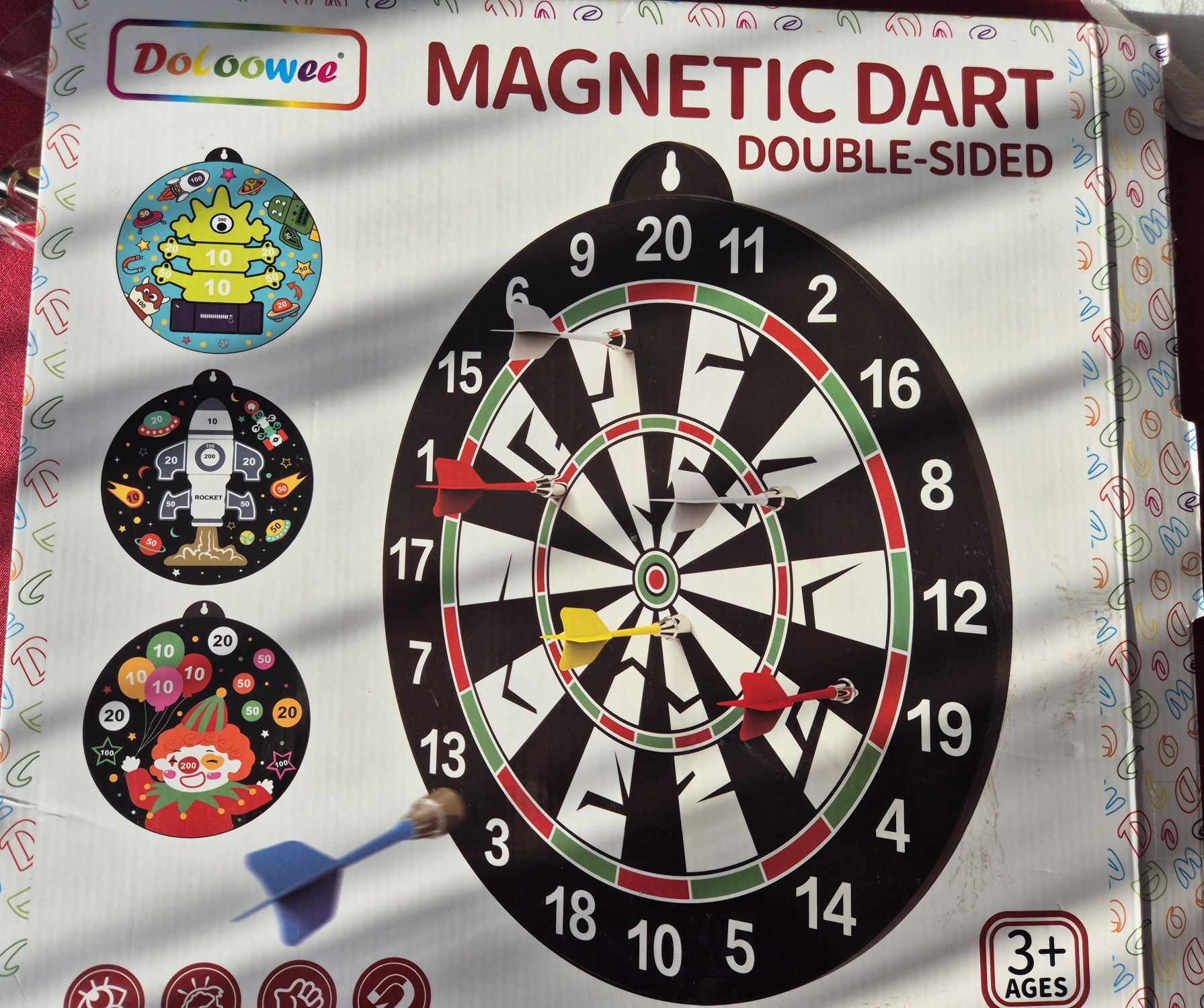Dart magnetyczny dwustronny dla dzieci 3+ używany