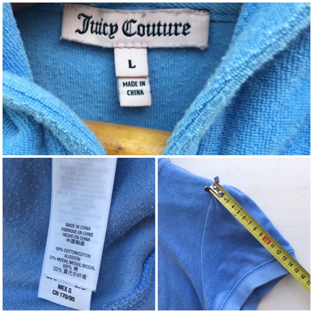 Худи кофта Juice Couture с коротким рукавом