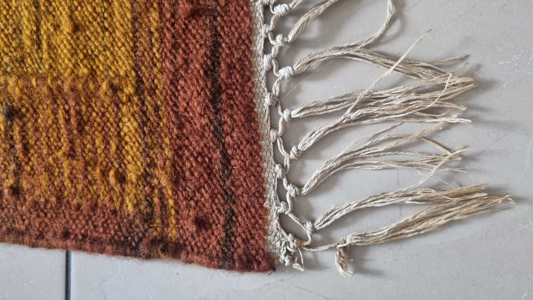 Kilim wełniany Design PRL lata 60 Cepelia
