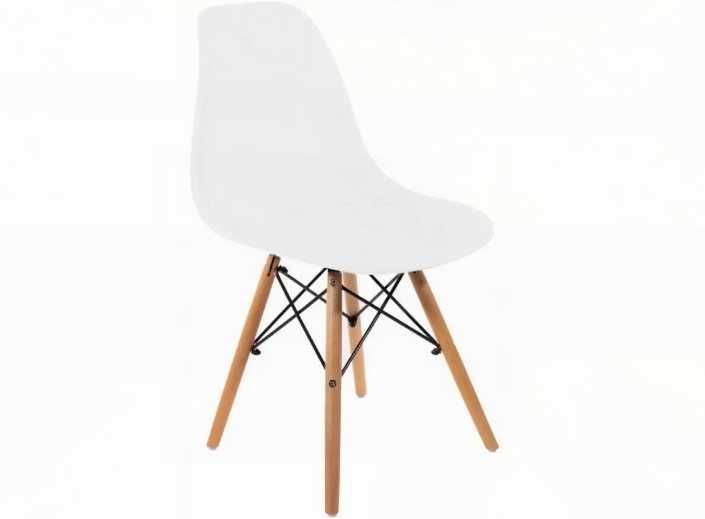 Столик круглый 80 см белый + кресло кухонное 4 шт/Стул для кухни