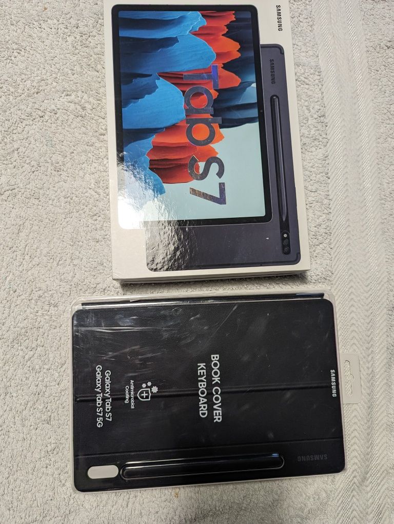 Tablet Samsung S7 256GB Preto C/ capa Teclado Original