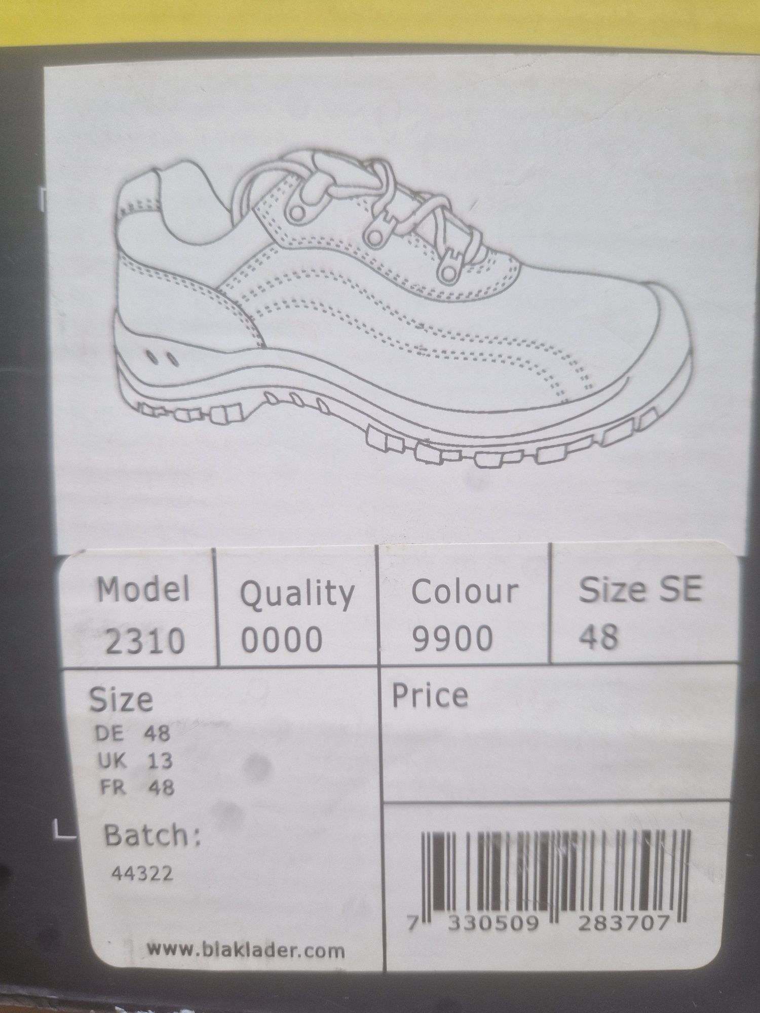 Buty robocze nr 48 nowe szwedzkiej firmy Blaklader kat. S3