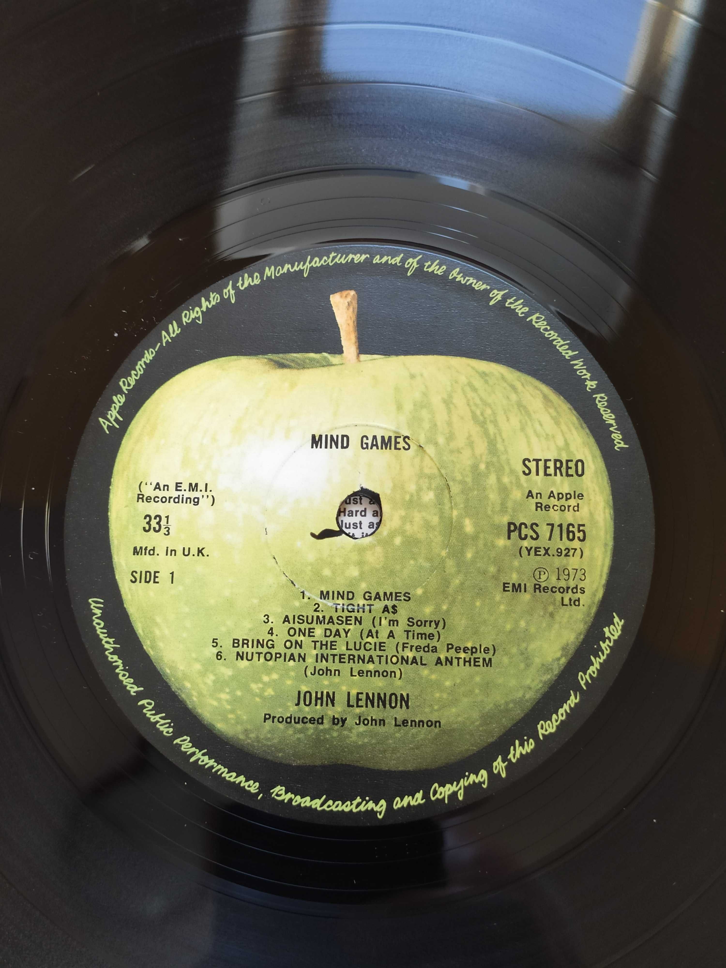 John Lennon LP Mind Games, 1. wyd. ang. 1973, winyl The Beatles
