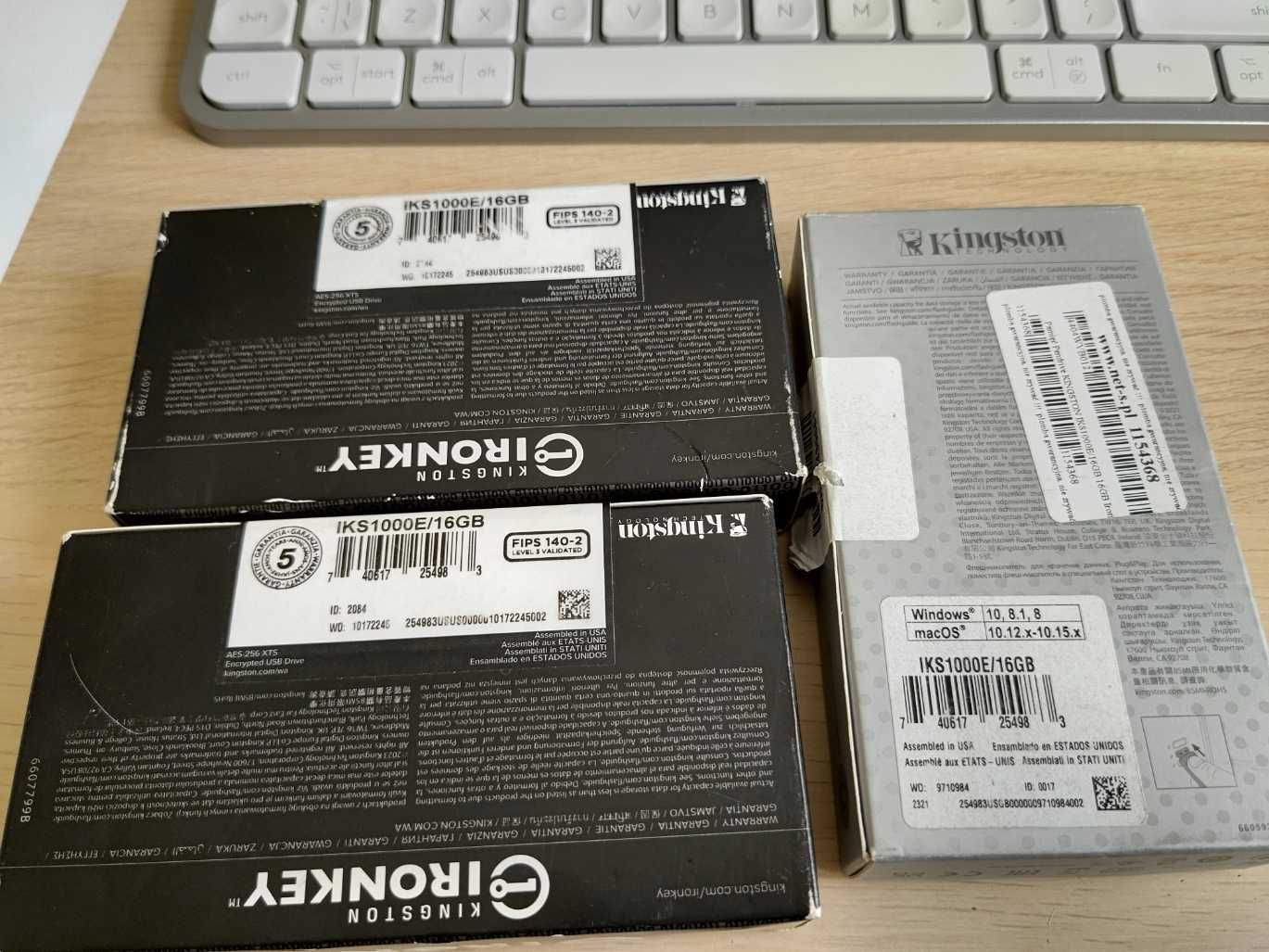 Pendrive Kingston 16 GB IronKey IKS1000E FIPS 140-2 Level 3