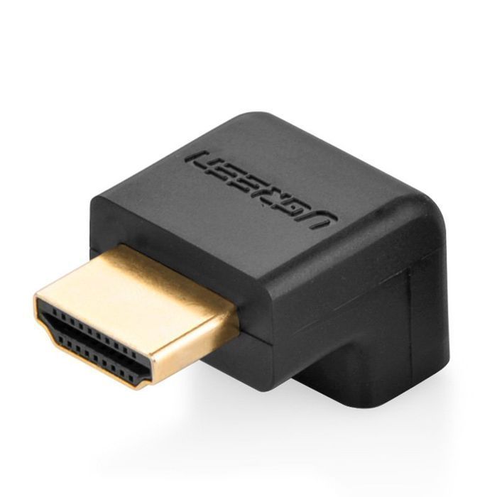 Adapter Ugreen Łącznik Kątowy HDMI Dolny, Czarny 21mm x 17mm