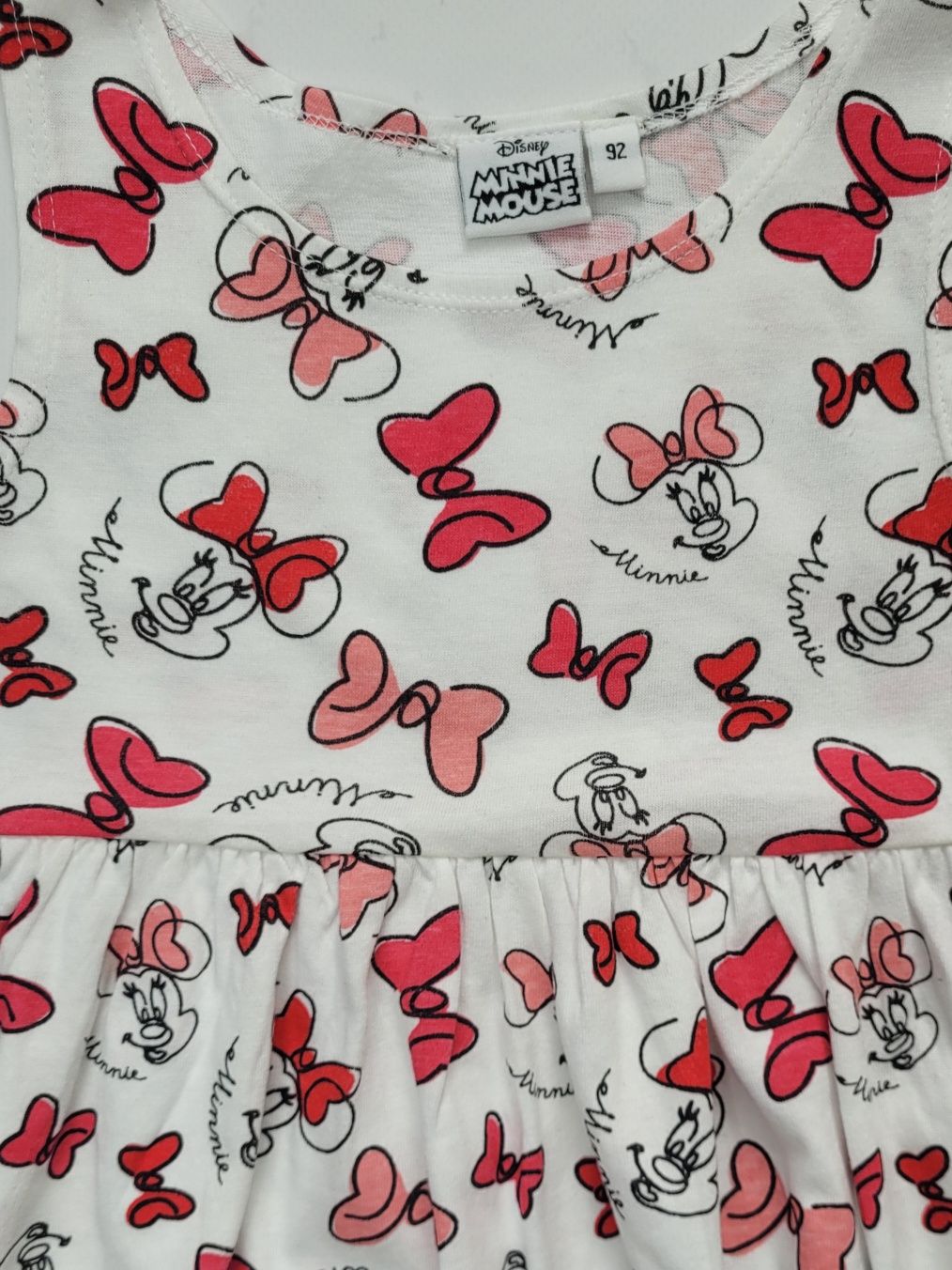 Lekka bawełnania sukienka minnie Disney 92cm nowa bez metki